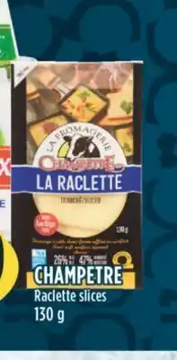 Marché Adonis Champetre raclette slices offer