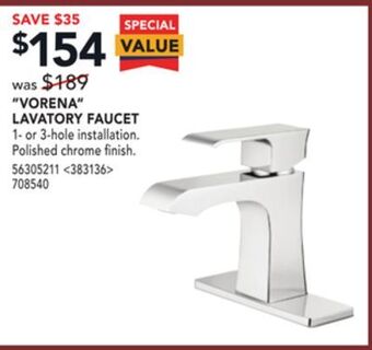 RONA Pfister "vorena" lavatory faucet offer