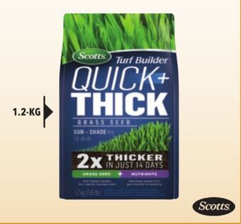 RONA Scotts "sun/shade" grass seed offer