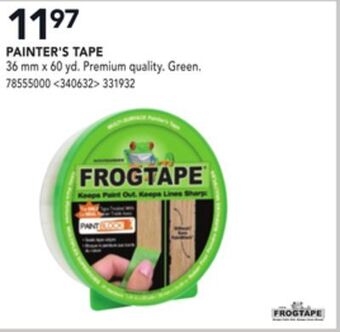 RONA Frogtape painter's tape offer