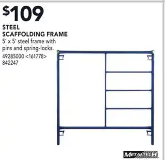 RONA Metaltech steel scaffolding frame offer