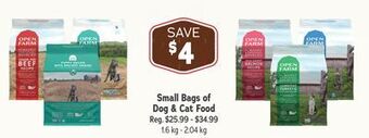 Ren’s Pets Depot Open farm small bags of dog & cat food offer