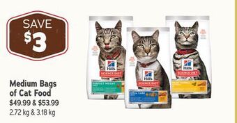 Ren’s Pets Depot Hill's medium bags of cat food offer