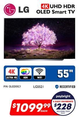 Factory Direct Lg 4k uhd hdr oled smart tv 55" offer