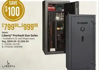Bass Pro Select liberty® provault gun safes offer