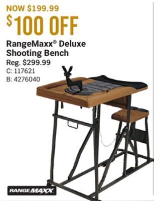 Bass Pro Rangemaxx® deluxe shooting bench offer