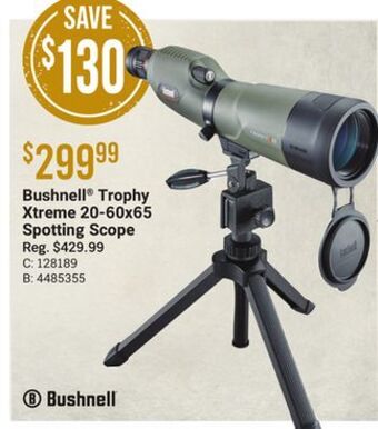 Bass Pro Bushnell® trophy xtreme 20-60x65 spotting scope offer