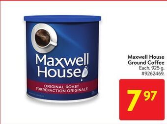 Walmart Maxwell house ground coffee offer