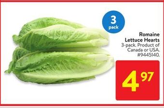 Walmart Romaine lettuce hearts offer