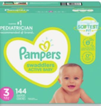 Walmart Pampers swaddlers super econo diapers offer