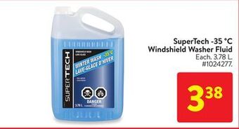 Walmart Supertech -35 °c windshield washer fluid offer