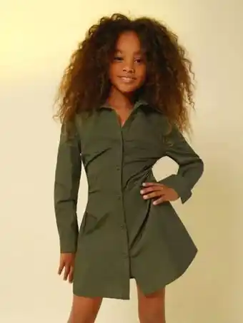 SheIn Shein girls button front shirt dress offer