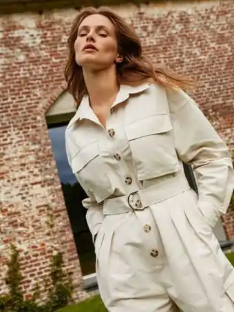 SheIn Motf premium belted utility jumpsuit offer