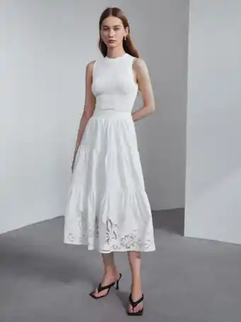 SheIn Motf premium lace insert skirt offer