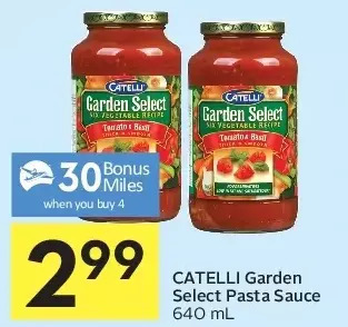 Foodland Catelli garden select pasta sauce offer