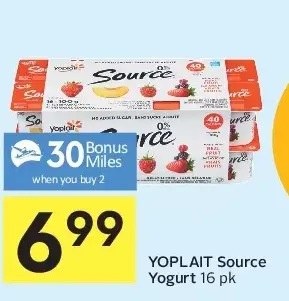 Foodland Yoplait source yogurt offer