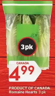 Foodland Romaine hearts offer