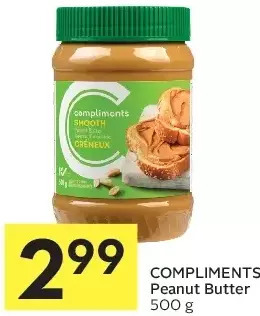 Foodland Compliments peanut butter offer