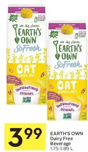 Foodland Earth's own dairy free beverage offer