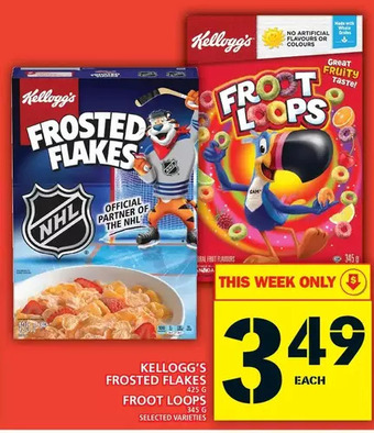 Food Basics Kellogg's frosted flakes | froot loops offer