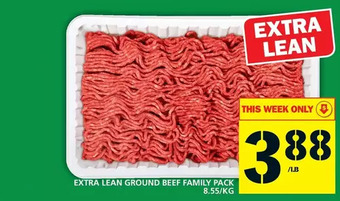 Food Basics Extra lean ground beef family pack offer