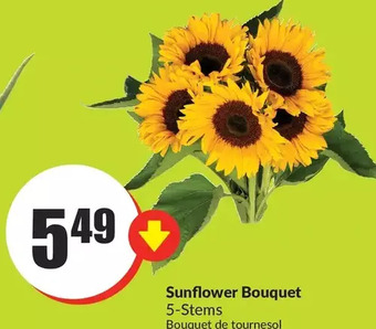 FreshCo Sunflower bouquet offer