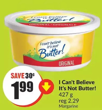 FreshCo I can't believe it's not butter! offer
