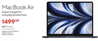 Staples Macbook air offer