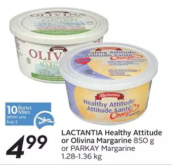Sobeys Urban Fresh Lactantia healthy attitude or olivina margarine or parkay margarine offer