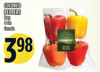 Marché Adonis Colored peppers offer