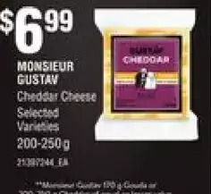 Independent Grocer Monsieur gustav cheddar cheese offer