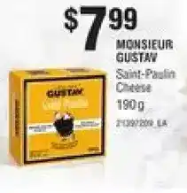Independent Grocer Monsieur gustav saint-paulin cheese offer