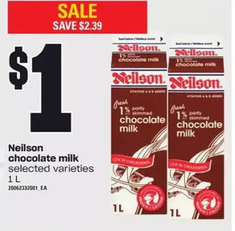 Independent Grocer Neilson chocolate milk offer