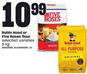 Independent Grocer Robin hood or five roses flour offer