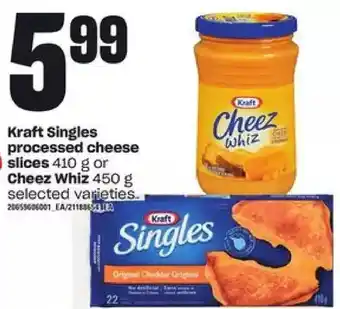 Independent Grocer Kraft singles processed cheese slices or cheez whiz offer