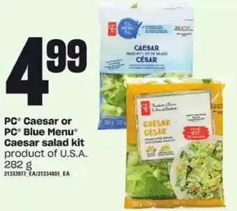 Zehrs Markets Pc caesar or pc blue menu caesar salad kit offer