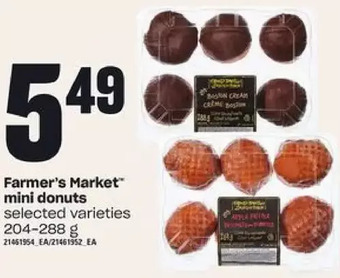 Zehrs Markets Farmer's market mini donuts offer