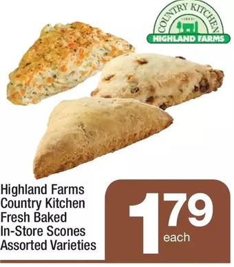 Highland Farms Highland farms country kitchen fresh baked in-store scones offer