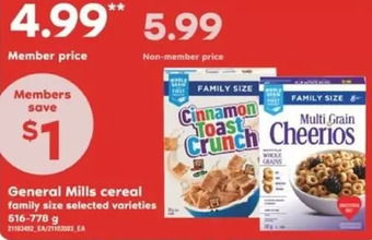 Valu-mart General mills cereal offer