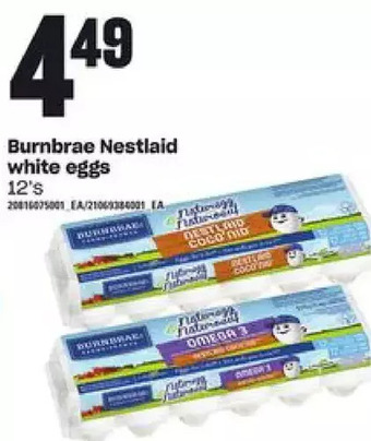 Loblaws Burnbrae nestlaid white eggs offer