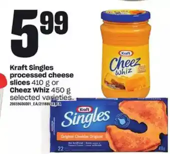 Loblaws Kraft singles processed chese slices or cheez whiz offer