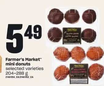 Loblaws Farmer's market mini donuts offer