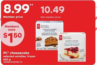 Loblaws Pc cheesecake offer