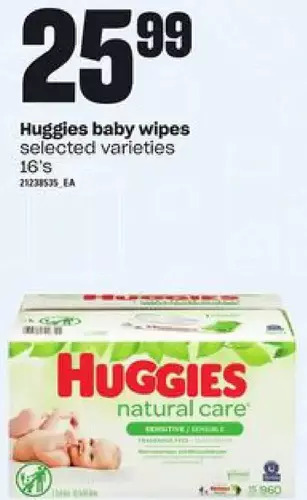 Loblaws Huggies baby wipes offer