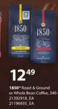 Loblaws 1850 roast & ground or whole bean coffee offer