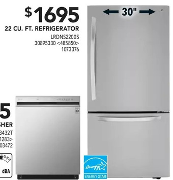 RONA Lg 22 cu. ft. refrigerator offer