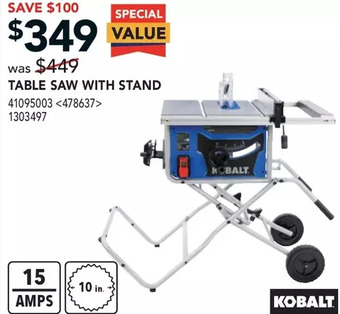 RONA Table saw with stand offer