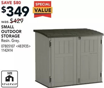 RONA Small outdoor storage offer