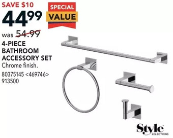 RONA 4-piece bathroom accessory set offer
