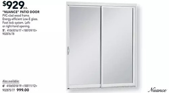 RONA "nuance" patio door offer